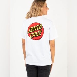 Santa Cruz white t shirt